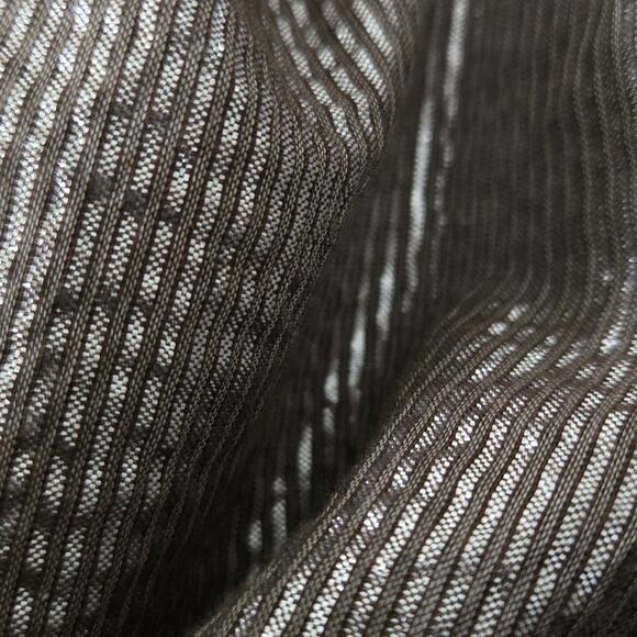 Xirena Theo Metallic Jumpsuit Brown Metallic Shimmer Cotton Lurex Belted Small - Picture 9 of 16